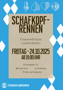 Einladungsflyer zum Schafkopfrennen