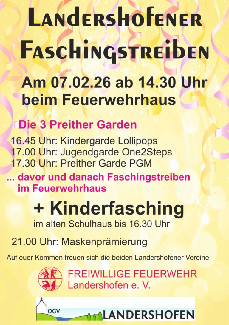 Einladung Feuerwehrfasching 2026